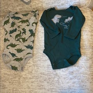 2 Piece Long Sleeve Dinasour Shirt Set